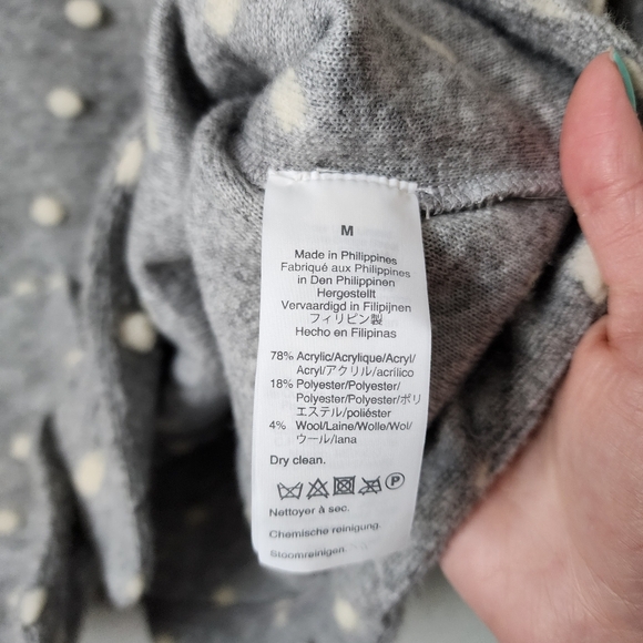 MADEWELL Texture & Thread Boxy Bobble Cardigan in grey size M - Picture 4 of 7